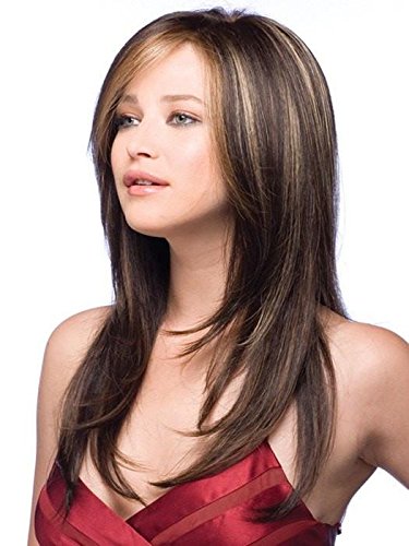 Shilo Перука Color Marble Brown - Qsen Wigs 15 Long Soft Layers Monofilament Top Synthetic Natural Looking