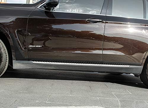 Eppar New Portective Side Door Trims е Съвместима с BMW X5 G05 2019-2020 (8ШТ, въглеродни влакна вид)