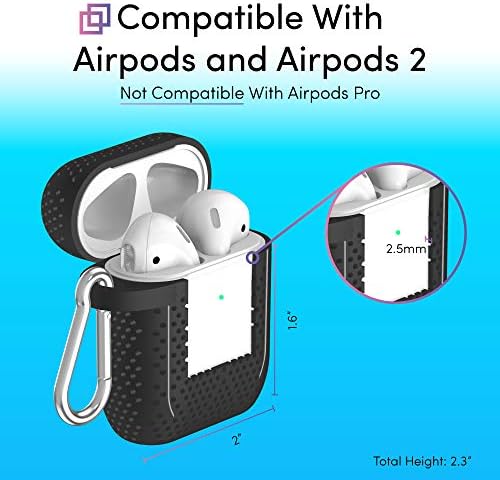 TALK WORKS AirPods Case Cover with Ключодържател - Твърда Защитна Силиконова Кожа, за AirPods Ключодържател