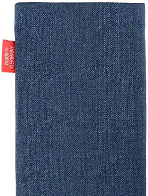 fitBAG Jive Blue Custom Tailored Sleeve for Sony Xperia 1 II | Произведено в Германия | Fine Suit Fabric