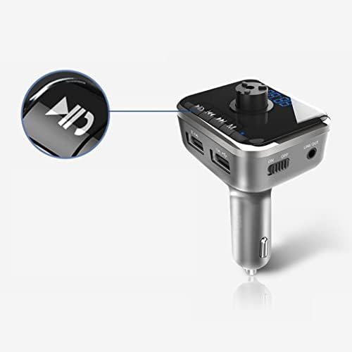Автомобилен Bluetooth съвместим FM предавател Безжичен високоговорител Аудио приемник Авто MP3 плеър Dual USB Зарядно устройство за mp3 плеър Аксесоари wifi, bluetooth съвместим fm-р