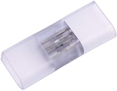 XUNATA Pack of 5 LED Joint Connector, 12MM 4 Pin I формата на сърце LED Neon Light PVC Splice Connector, LED Light Аксесоар for AC 110V-130V 10 x 20MM RGB Color Changing LED Neon Въже Light