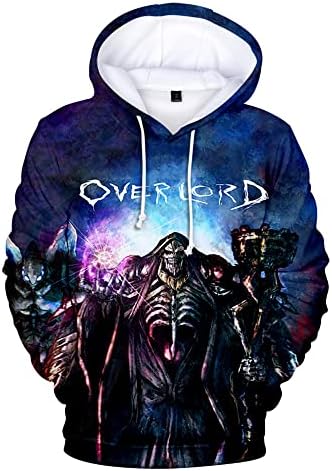 WAWNI Overlord 3D Hoody С Качулка Ежедневни Пуловери Ежедневни Блузи Harajuku Качулки