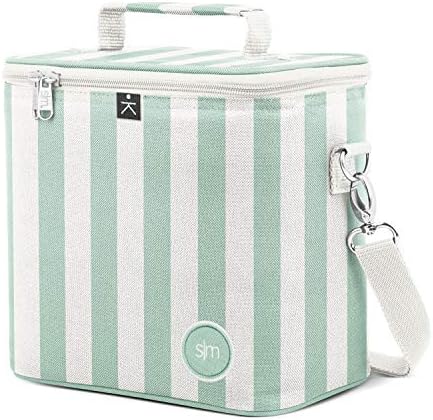 Просто Модерна Детска чанта за вечеря - Изолирано Множество Кутия за храна за Момичета, Момчета, Жени, Мъже - Blakely, Minibrook: Ocean Candy Stripe