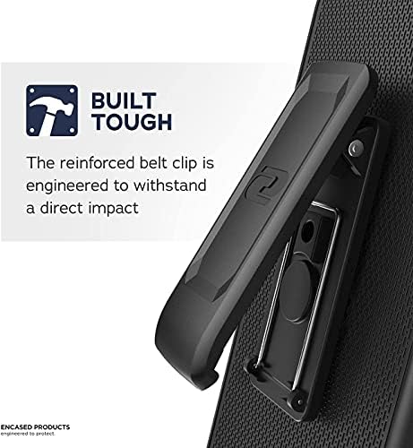 Encased Бунтовник Designed for iPhone PRO 13 Belt Clip Case (2021) Защитен устойчив на удари калъф с кобур (Ocean Blue)