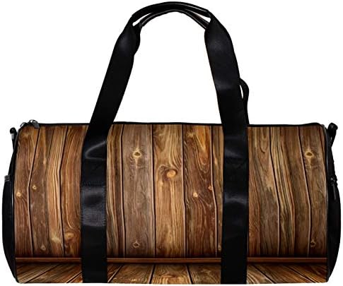 LEVEIS Wood Print Sports Екип Travel Bag Мъкна Carry on Weekender Gym Нощувка Bag for Men & Women