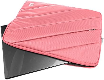 Vangoddy Найлон Пътуване Носене Ватиран Ръкав Розово Пътен Калъф за Lenovo 14 инча, 15,6 инча лаптоп (Flex, IdeaPad, ThinkPad, Йога