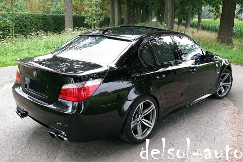 PSI BMW 5 Series 4-Местен автомобил тип седан AC Style Спойлер на покрива - Черен син сапфир Металик - 475