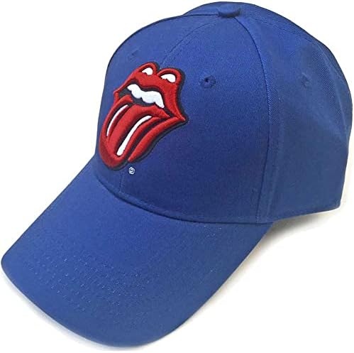 Ролинг Стоунс Мъжки класическата бейзболна шапка Tongue (Mid Blue) Mid
