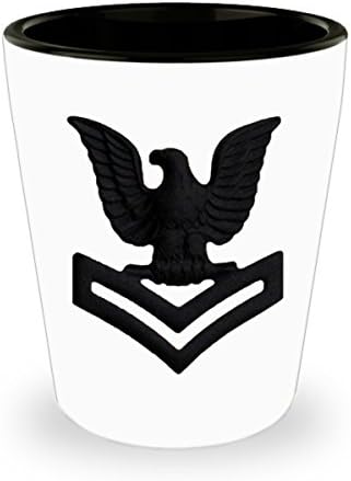 Военен от флота на САЩ (USN) Офицер от втори клас (PO2) Чаша - Подарък за ветеран Военен флот