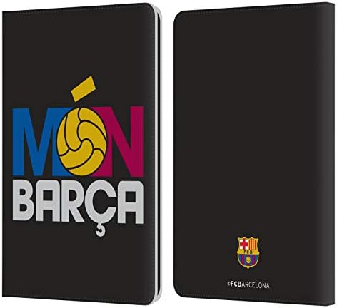 Head Case Designs Официално Лицензиран FC Barcelona Mon Барса Campions Leather Book Портфейла Case Cover е Съвместим с Kindle Paperwhite 1 / 2 / 3