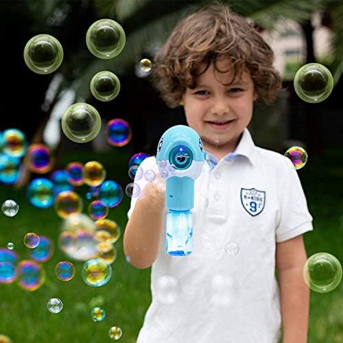 2 Bubble Guns Kit Кит Automatic Bubble Maker Blower Machine with Bubble 2 Solutions for Kids, Bubble Blower for Bubble Blaster Party Favors, Summer Toy, Birthday, Outdoor & Indoor Activity, Easter