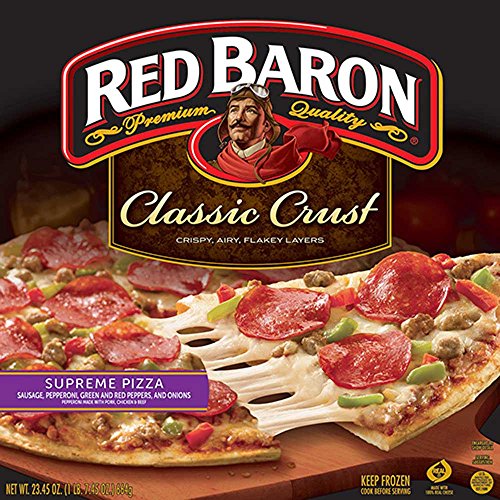 Пица Red Baron Supreme Classic Crust, 23,45 грама-16 парчета в калъф.
