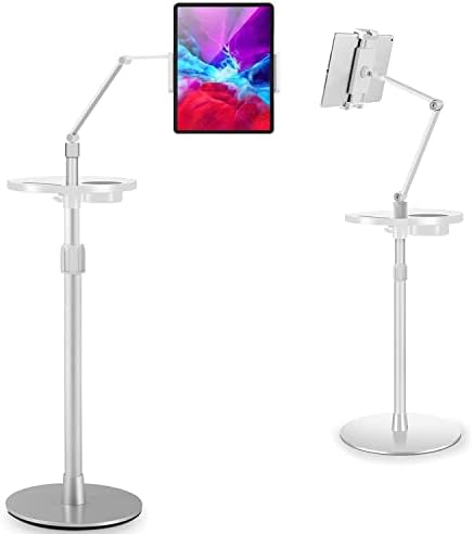 iPad Stand Floor, Floor Tablet Stand, Multi-Angle Tablet Stand Holder Mount Съвместим 4.7-12.9 на Екрана