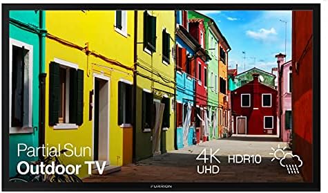 Furrion Aurora 65-инчов Partial Sun Outdoor TV (образец 2021)- Влагозащитен, 4K UHD HDR LED Outdoor Tv с автоматично управление на яркостта - FDUP65CBS