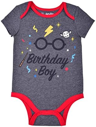 Harry Potter Baby Boy ' s Short Sleeve Birthday Bodysuit пълзящо растение