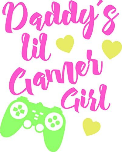 EGDKids Daddys Lil Gamer Момиче Quote Baby Bodysuit Бяла (R021)