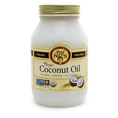 Tetty's, Органично кокосово масло първото пресоване, 30,6 унция, Нерафинирано, Направено в САЩ, Семейно, на По-здравословна алтернатива за печене и пържене