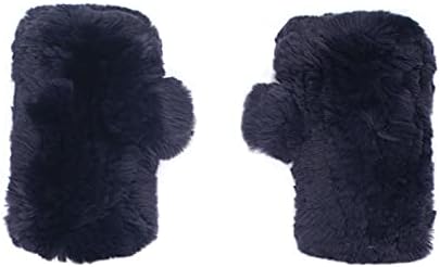 surell Real Rex Rabbit Textile Knit Fingerless Gloves - Размити Текстови Ръкавици без пръсти