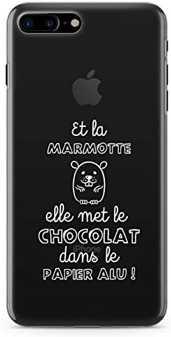 ZOKKO Калъф за iPhone Plus 8 Marmot Elle Сложиш Шоколад в Алуминиево фолио, с Размер на iPhone 8 Plus Plus