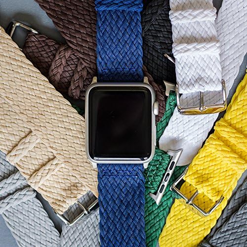 Clockwork Synergy - 2 Piece Double Braided Perlon Band for 42 милиметра Apple Watch (Blue)