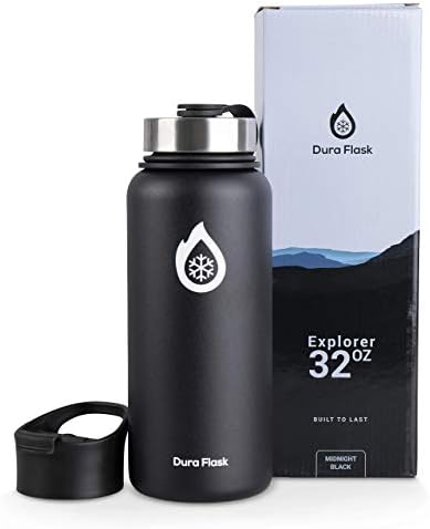 DuraFlask Explorer Двухстенная вакуумно изолирано бутилка за вода (32 унции) с 3 термални оптимизирующими