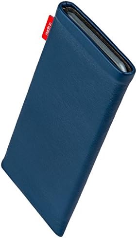 fitBAG Beat Blue Обичай Ръкав за Sony Xperia XA1 Ultra. Тънка кожена чанта Nappa с Вградена подплата от микрофибър за почистване на дисплея