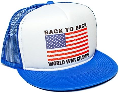 Back To Back World War Champs Плосък Bill Unisex-Adult Cap -One-Size