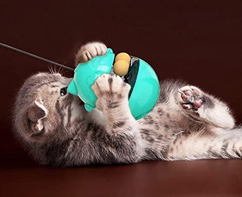 Cat Food Tumbler Toys Cat Food Dispenser Treat Toys Cat Toy Ball Balance Cat Slow Smart Interactive Устройство