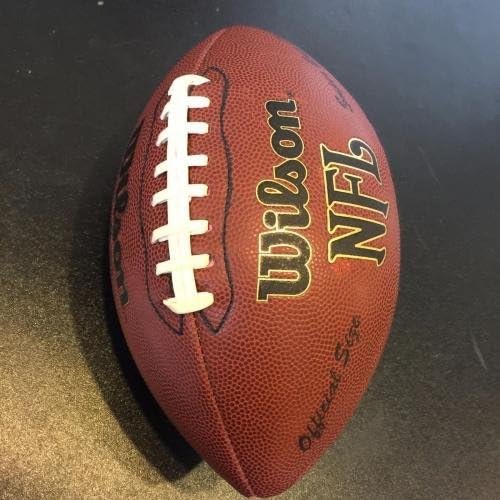 Тони Гонзалес е Подписал Официален Wilson NFL Football JSA COA Chiefs Соколи - Футболни топки с Автографи