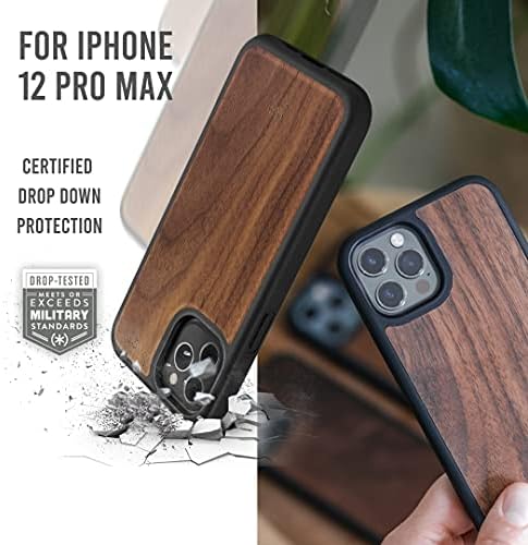 Woodcessories - Калъф от естествен орех, който е съвместим с iPhone 12 Pro Max, EcoBump