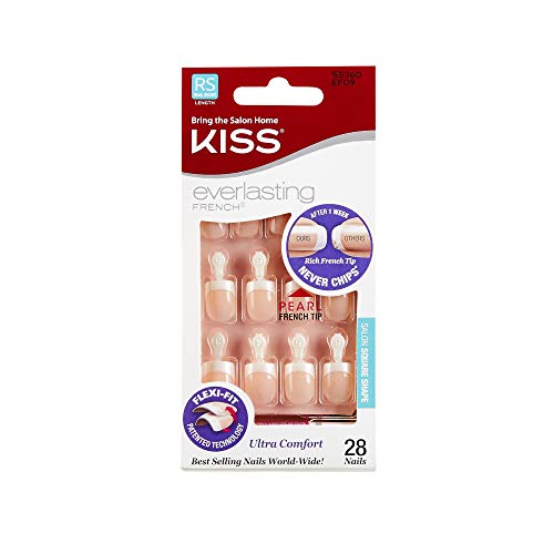 Kiss Everlasting French Tip 28 Full Нейлз Kit Real Short, Нишката перли EF09 (6 бр.)