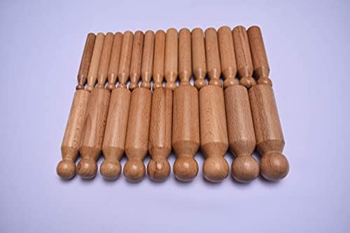 CRAFTWORKS 24 Pc Wooden Dapping Doming Punch Set Jewelry Making Non-Marring Metal Forming Tool