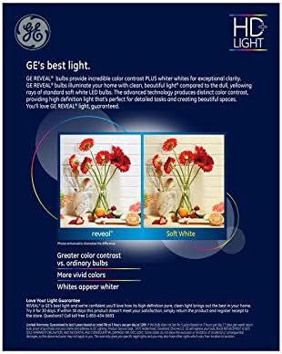 GE Reveal 6-Pack 65 W Еквивалент на Dimmable Color-Enhancing R30 LED Light Fixture Крушки