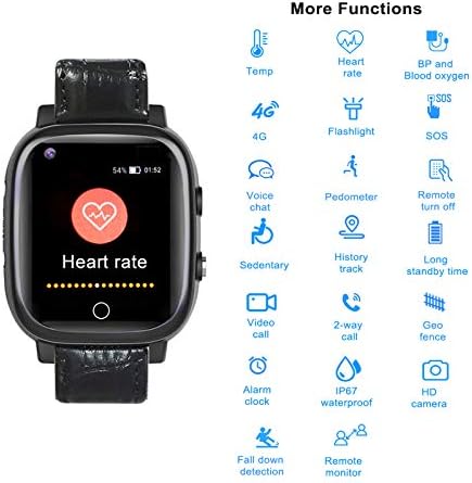 Възрастните GPS Smart-Часовници Телефон, 4G Сърдечната Честота, кръвно Налягане Мониторинг на Smartwatch,