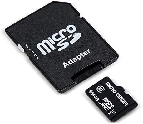 Micro Center 64GB Class 10 microSDXC Flash Memory Card with Adapter for Mobile Device Storage Phone, Tablet,