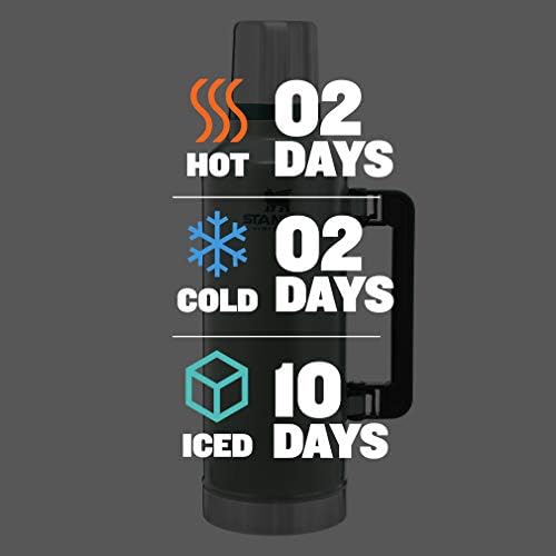 Stanley Classic Vacuum Insulated Wide Mouth Bottle - BPA-Free Термос от неръждаема стомана 18/8 за студени и топли напитки – Поддържа течността топла или студена до 24 часа –