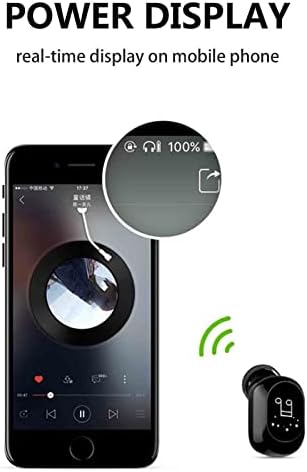 Fmystery Безжични Слушалки, Bluetooth 5.0 ушите кабел за зареждане Калъф, IPX4 Водоустойчив True Wireless Ear Рецептори, TWS Стерео Спортни Слушалки с Вграден Микрофон Съвместима с iPhone/A