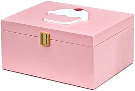 Дървена кутия за съхранение на бижута, козметика торта мида, използвана, за да организира и проверете, може да се използва като подарък