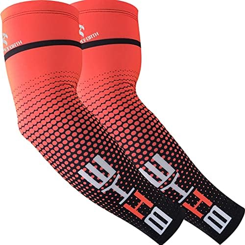 HOPEFORTH Arm Sleeves 2PCS UV Protection Compression Cooling Cover for Sports