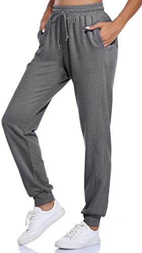 Дамски Памучни Спортни панталони Fulbelle с Джобове Drawstring Joggers Yoga Pants