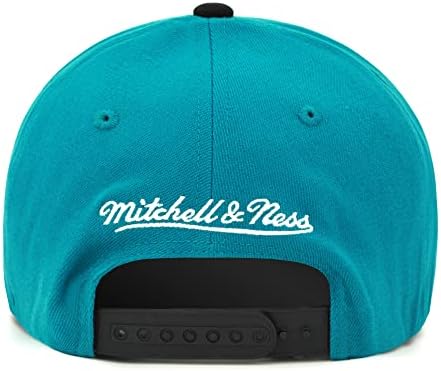 Mitchell & Ness Detroit Pistons Възстановяване На Предишното Положение Hat Adjustable Cap - Тъмно Синя/Черна/Извити Полета/Throwback