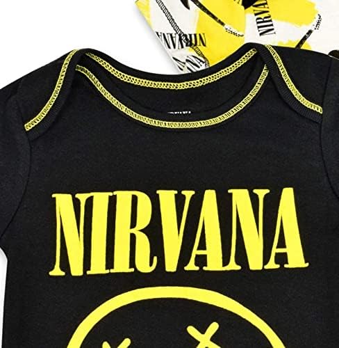 Nirvana Rock Band 2 Pack Боди с Къс Ръкав