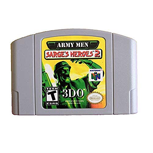 За Nintendo 64 N64 Game Card Cartridge Console US Version - Army Men Sarge's Heroes 2