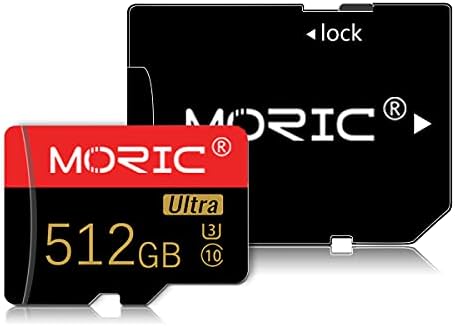 512GB Micro SD Карта High Speed Class 10 с SD Адаптер за Карта с памет за смартфони и съвместими устройства