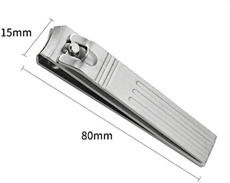 Нож Нокътя КТГУМКС, Възрастни нокторезачки от Неръждаема Стомана, Сребърни Ножица За Нокти 15 * 80mm нокторезачки