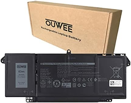 OUWEE 7FMXV Лаптоп Батерия Съвместимост с Dell Latitude 5320 7320 7420 7520 Серия Тетрадка 0TN2GY TN2GY