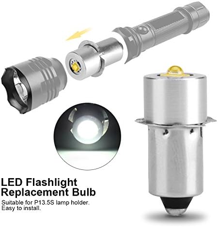 Лампа электрофонаря LED 3V П13.5, светлината аварийна лампа работи факел лампи, подмяна 160~180ЛМ(белота 4~12V)