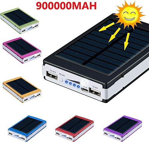 900000mAh Power Bank-Резервна Външна батерия USB Зарядно устройство за мобилни телефони (злато)