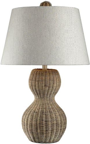 Настолна лампа Dimond Lighting 111-1088, 16, 26 инча, Светъл Ратан